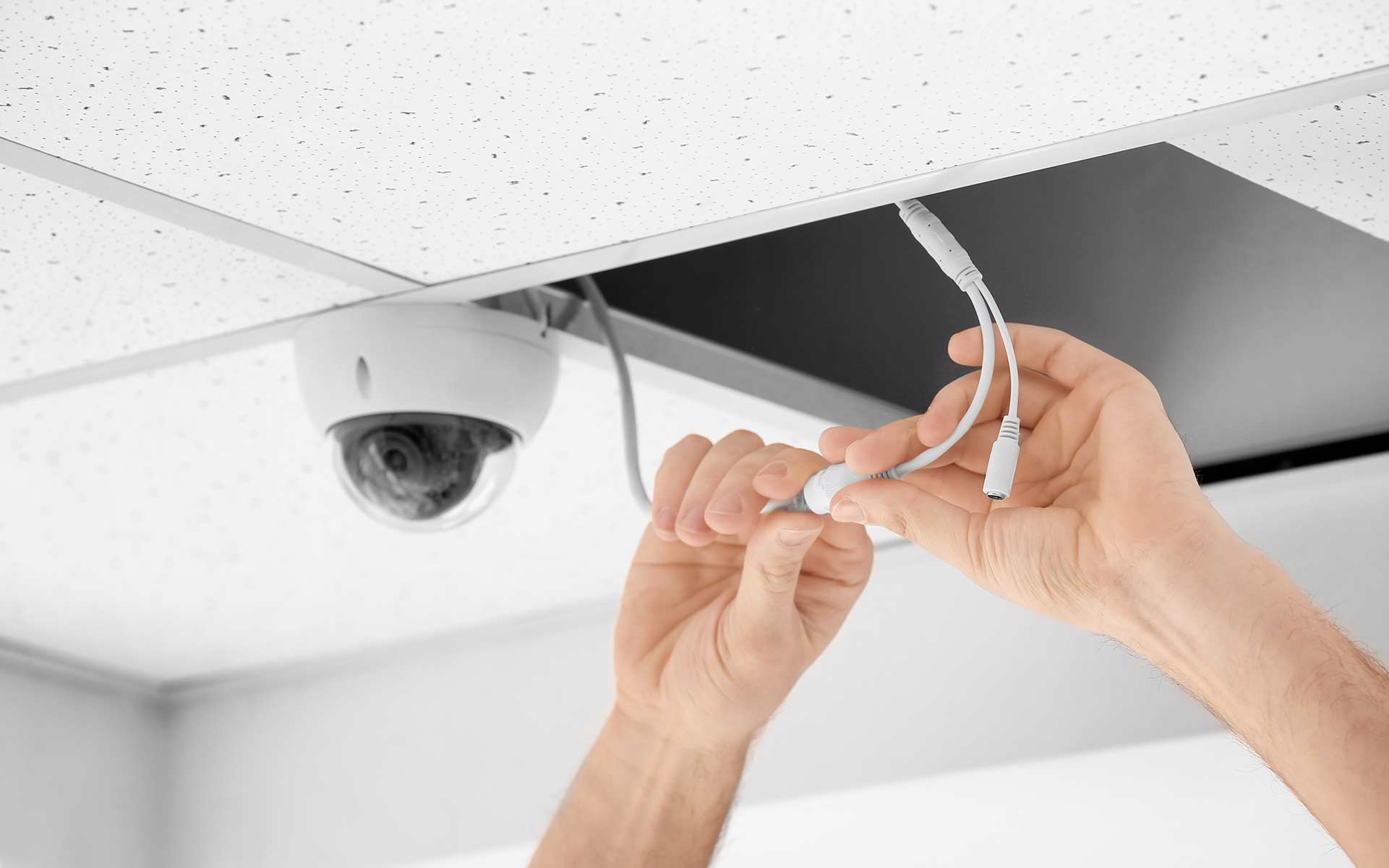 A2B Electrical's electricians can wire up CCTV cameras for properties in Spalding and the local area. 